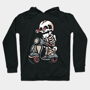 Scooter skull Hoodie